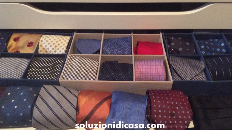 come organizzare le cravatte